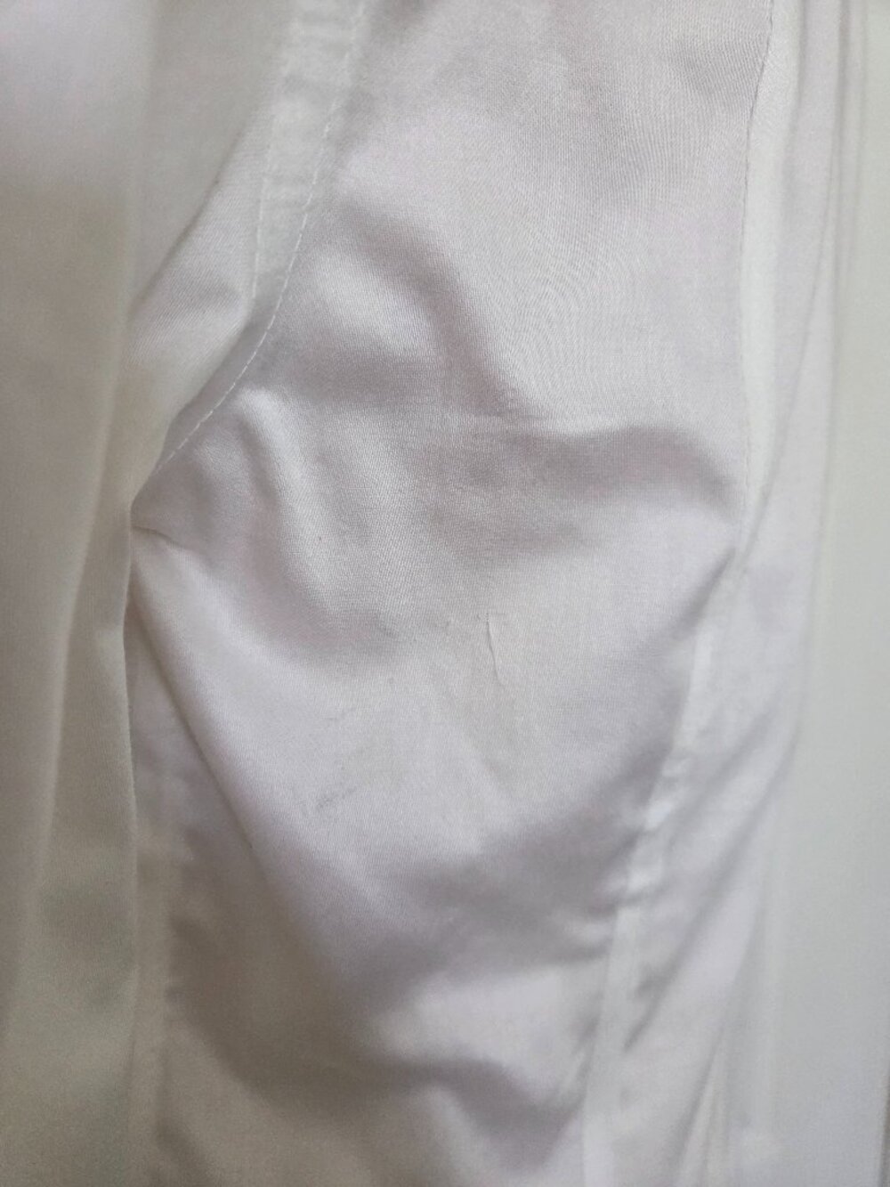 Calvin Klein Fitted Sheen Off White Blouse with Tags - Picture 7 of 12